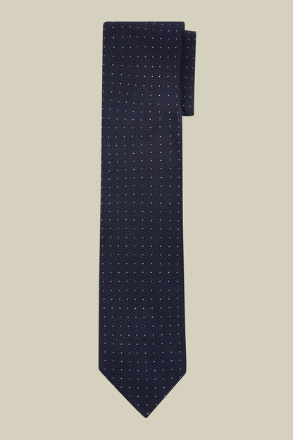 Men's micro polka dot tie in a bamboo blend