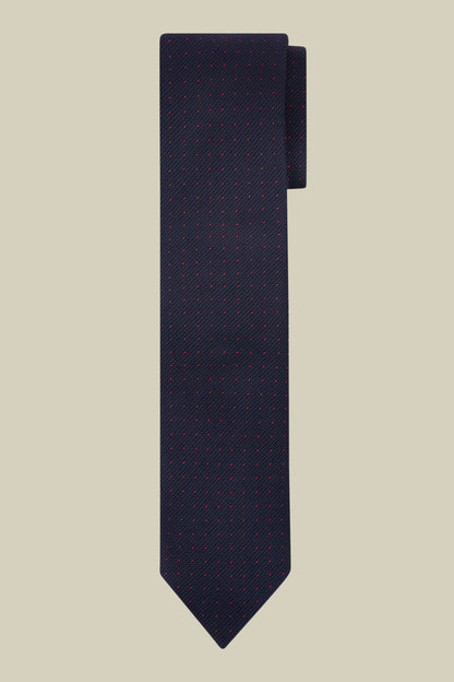 Men's micro polka dot tie in a bamboo blend