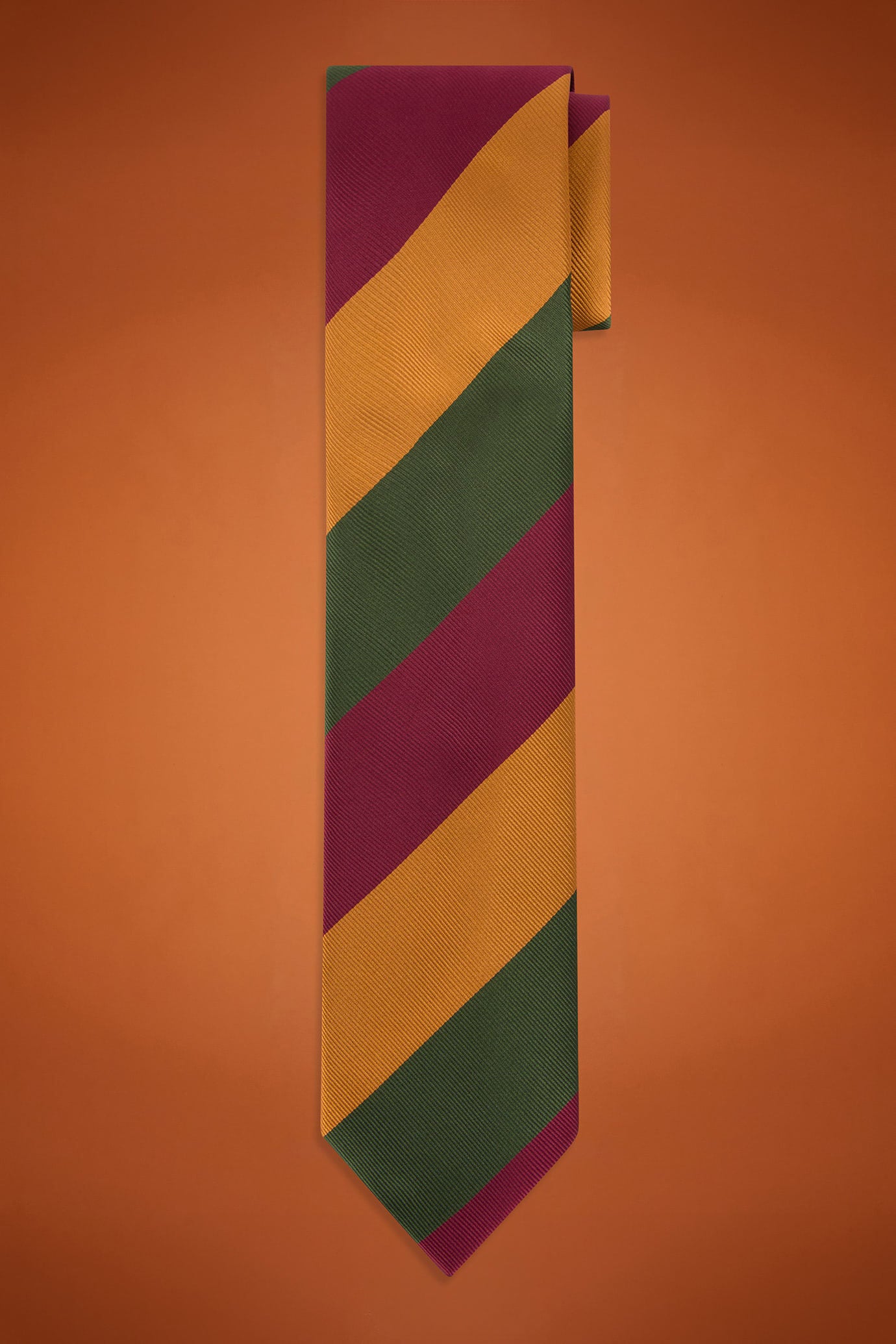 Men's regimental patterned tie