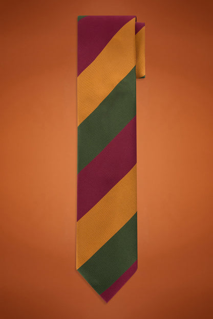Men's regimental patterned tie