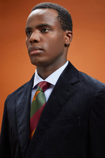 Men's regimental patterned tie