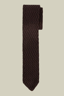 Men's plain knitted tie