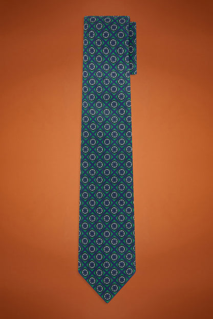 Men's micro patterned tie
