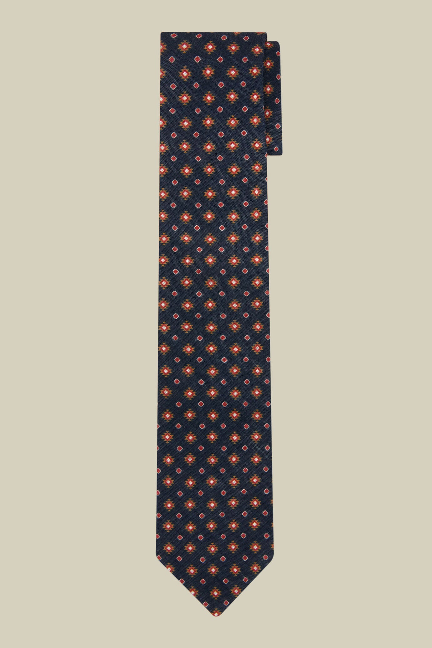 Men's micro patterned tie