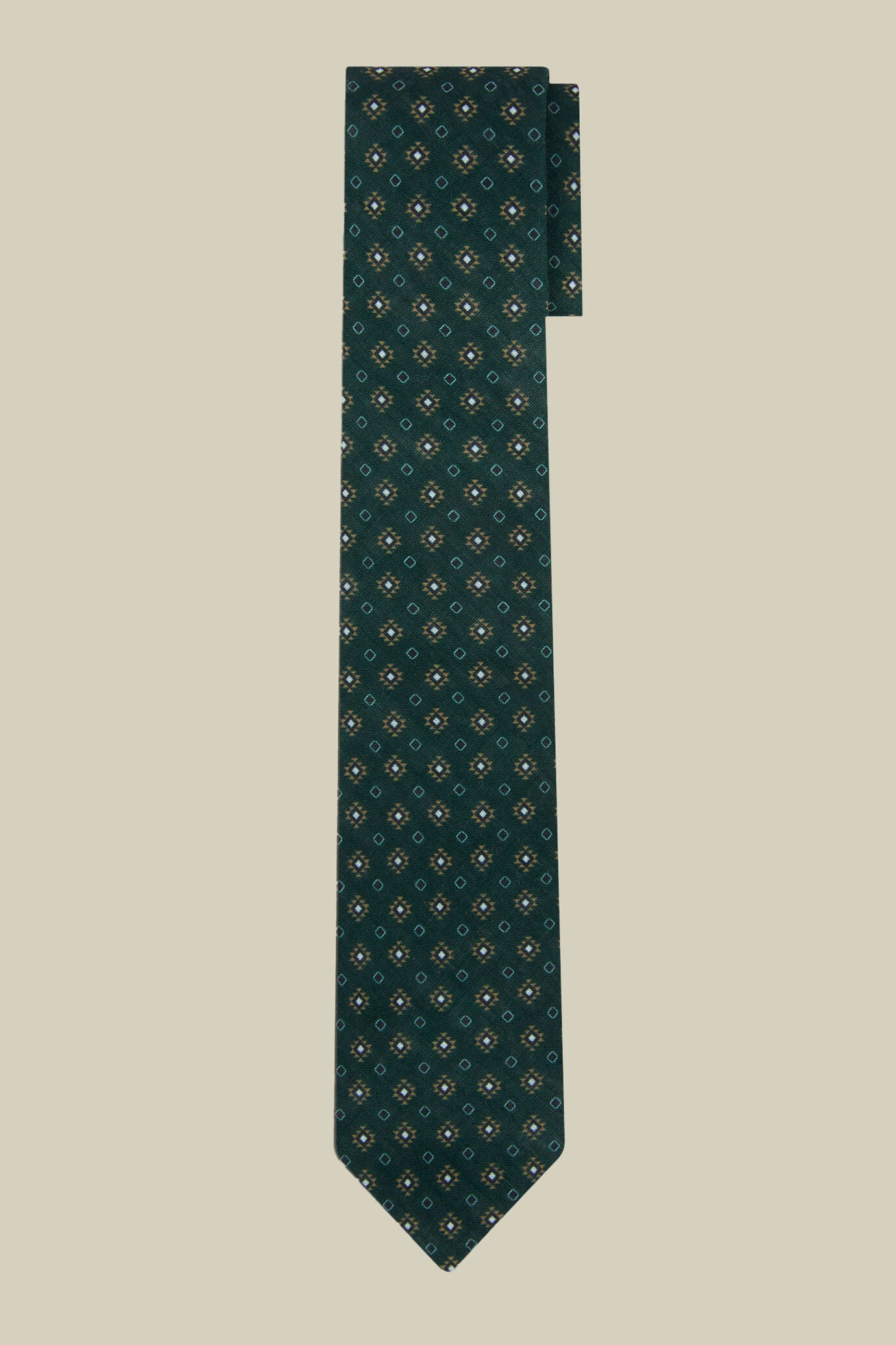 Men's micro patterned tie