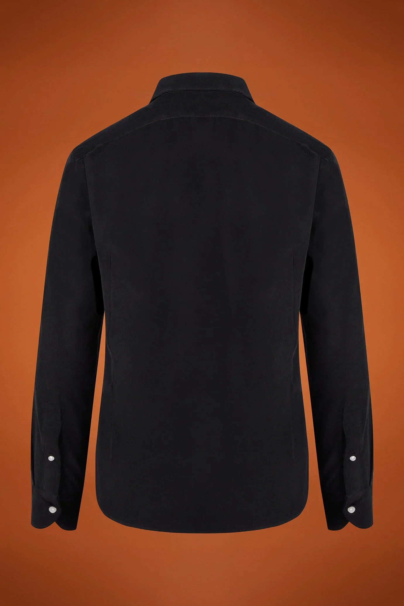 Men's comfort fit casual shirt with a classic collar in plain 100% cotton 21-wale corduroy