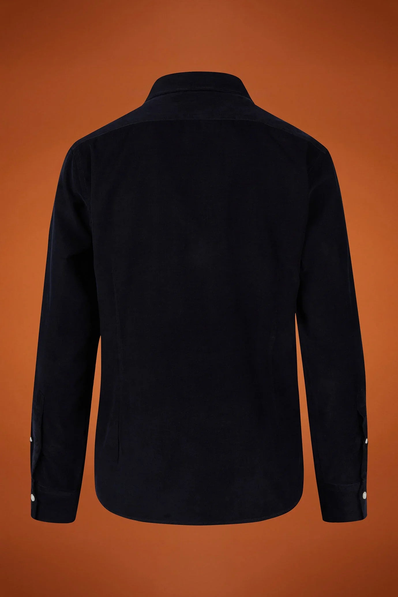 Men's comfort fit casual shirt with a classic collar in plain 100% cotton 21-wale corduroy