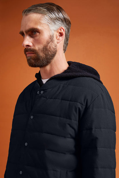 Men's Reversible Padded Down Jacket in a comfort fit