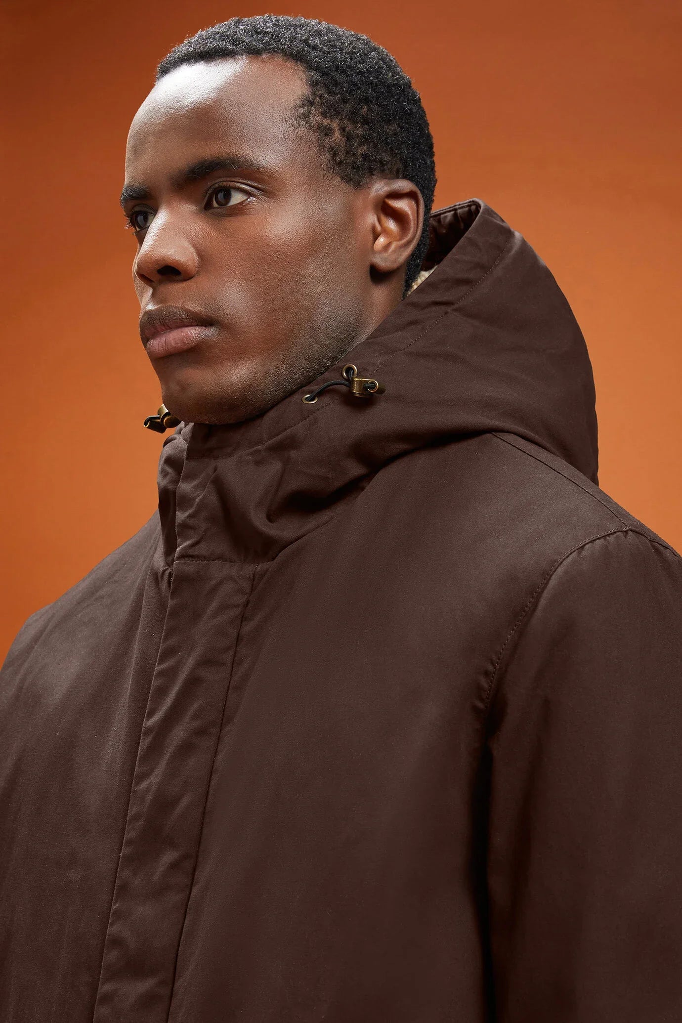 Men's comfort fit jacket in 100% waxed-effect cotton