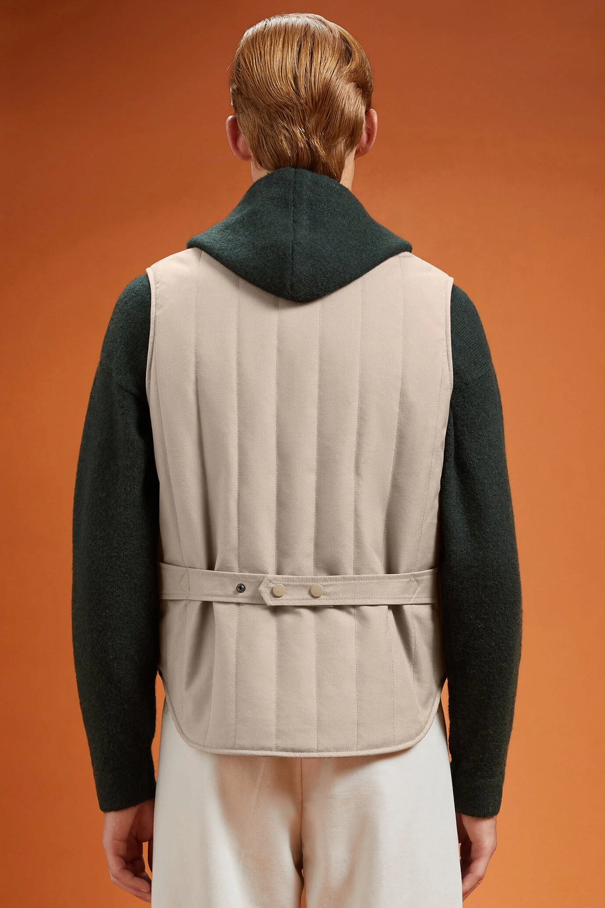 Men's comfort fit padded gilet with jersey lining