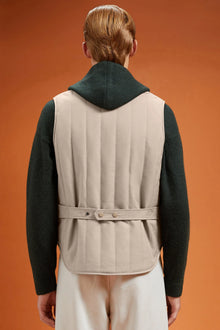 Men's comfort fit padded gilet with jersey lining