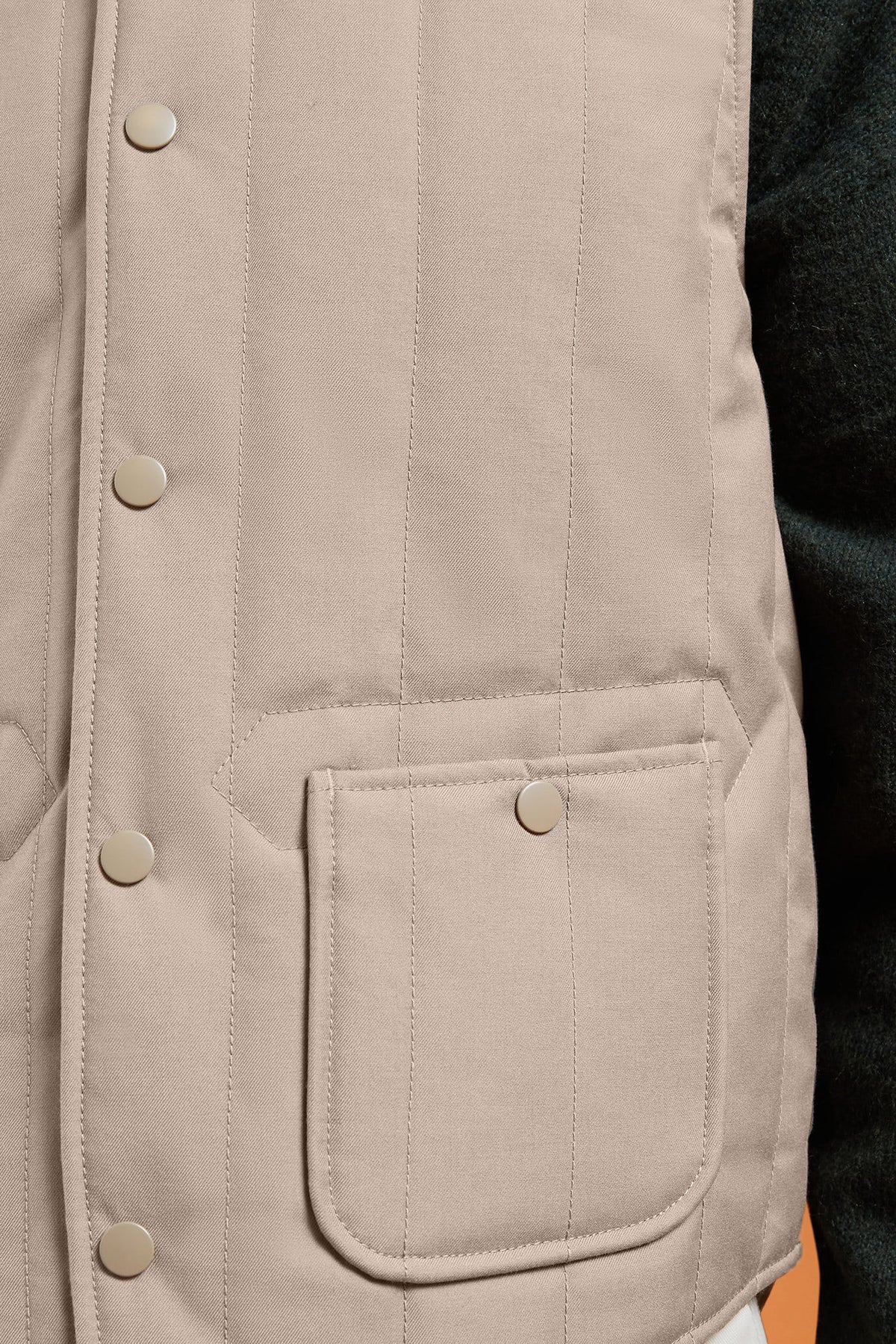 Men's comfort fit padded gilet with jersey lining
