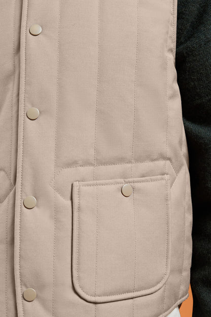 Men's comfort fit padded gilet with jersey lining