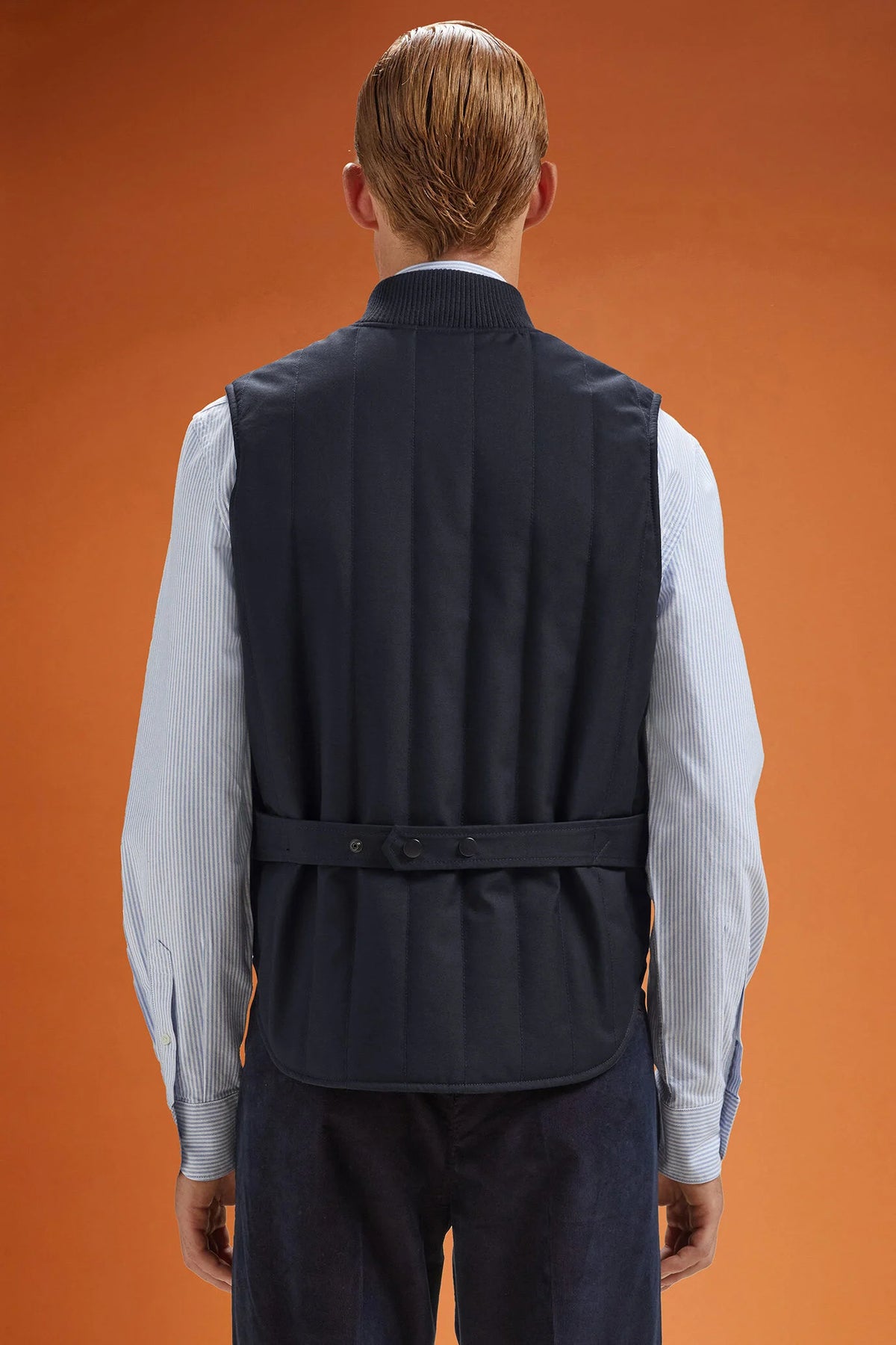 Men's comfort fit padded gilet with jersey lining