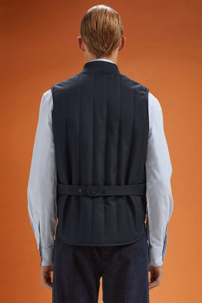 Men's comfort fit padded gilet with jersey lining