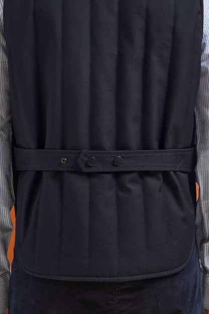 Men's comfort fit padded gilet with jersey lining