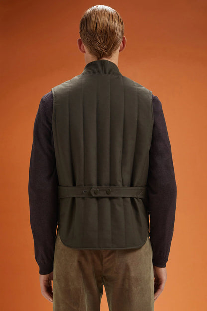 Men's comfort fit padded gilet with jersey lining