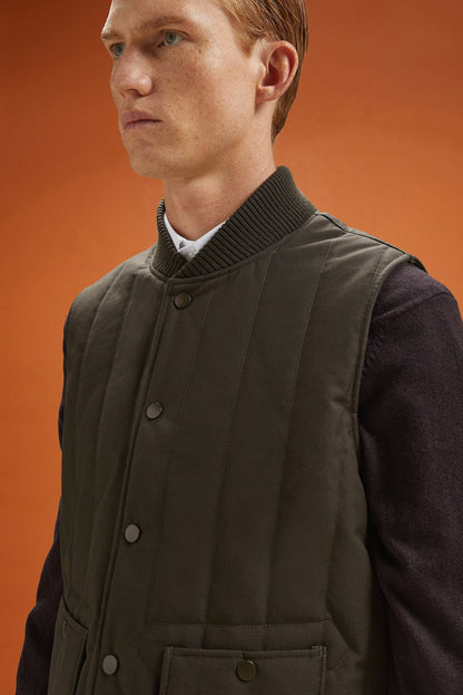 Men's comfort fit padded gilet with jersey lining