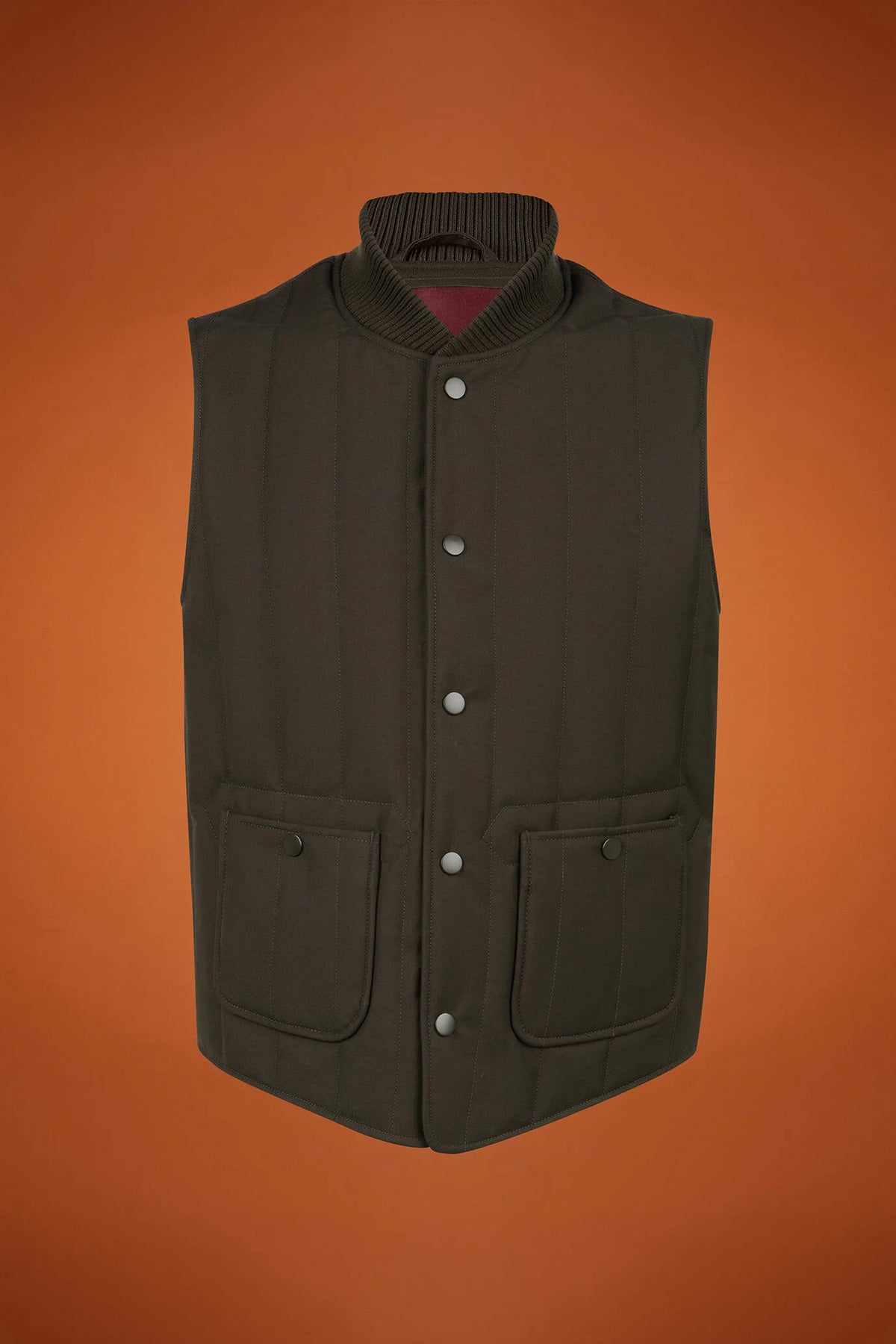 Men's comfort fit padded gilet with jersey lining