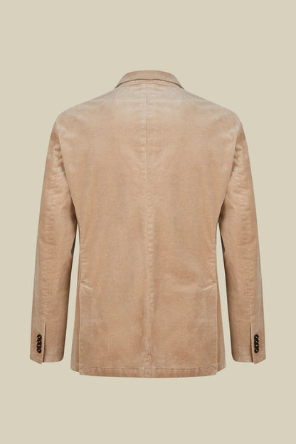 Men's single-breasted velvet jacket in a regular fit