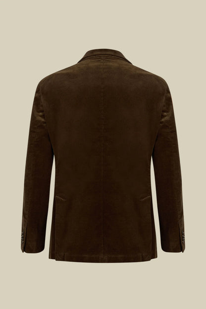 Men's single-breasted velvet jacket in a regular fit