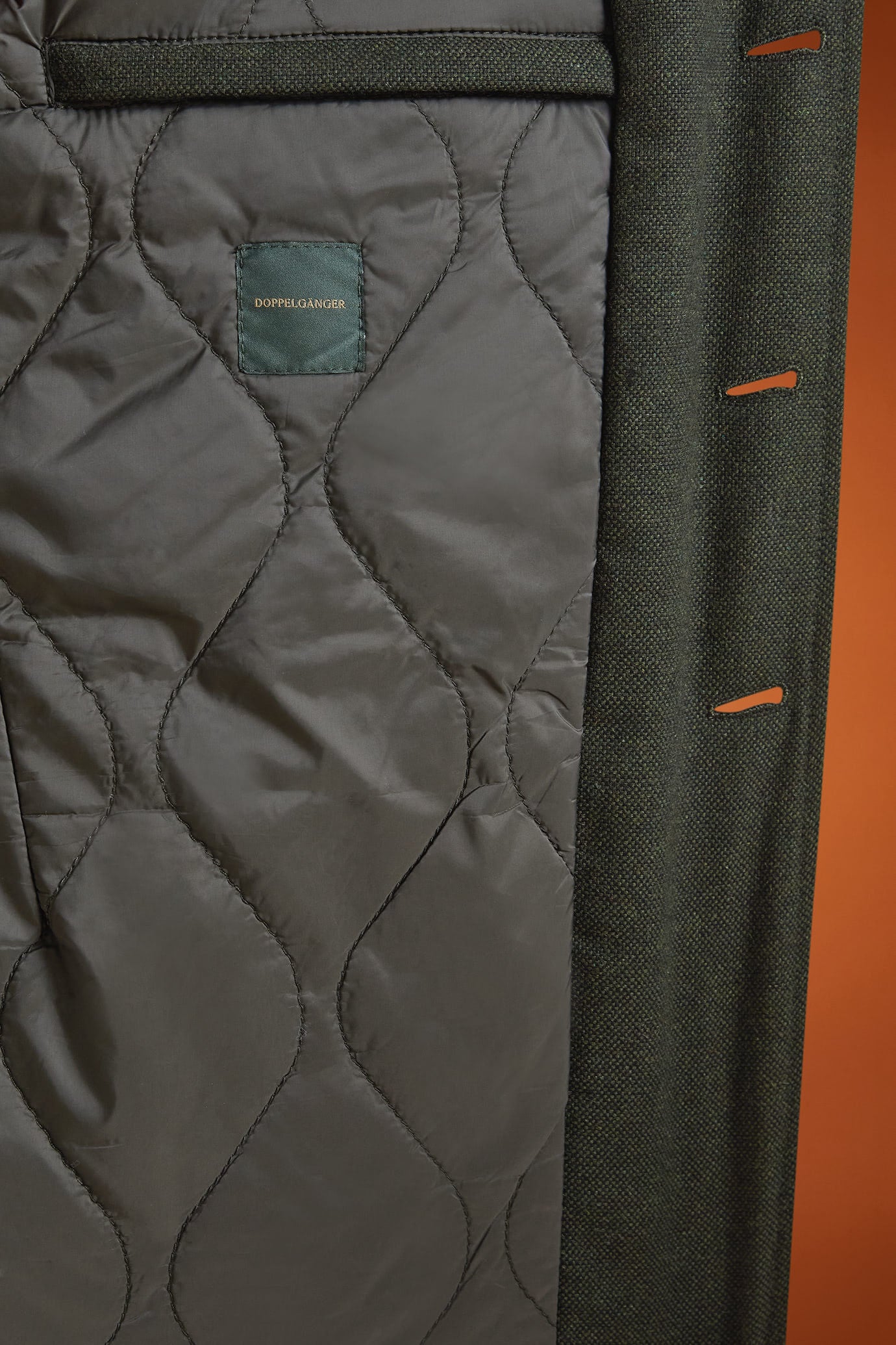 Men's regular fit sports jacket in wool blend tweed