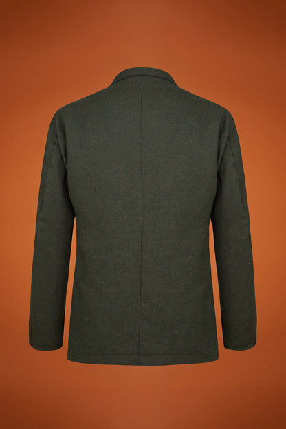 Men's regular fit sports jacket in wool blend tweed