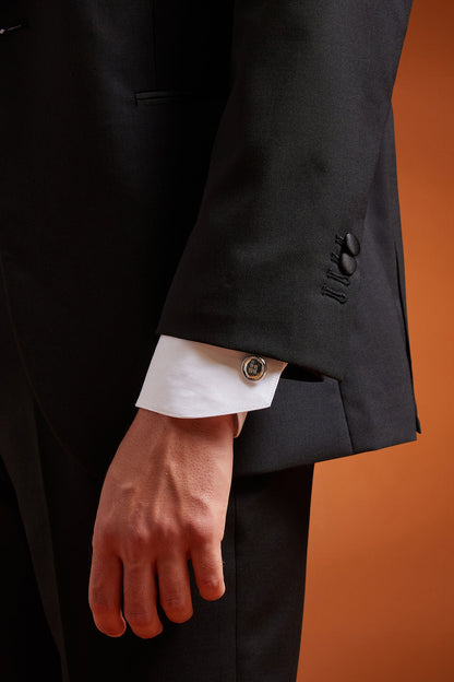 Men's button cufflinks