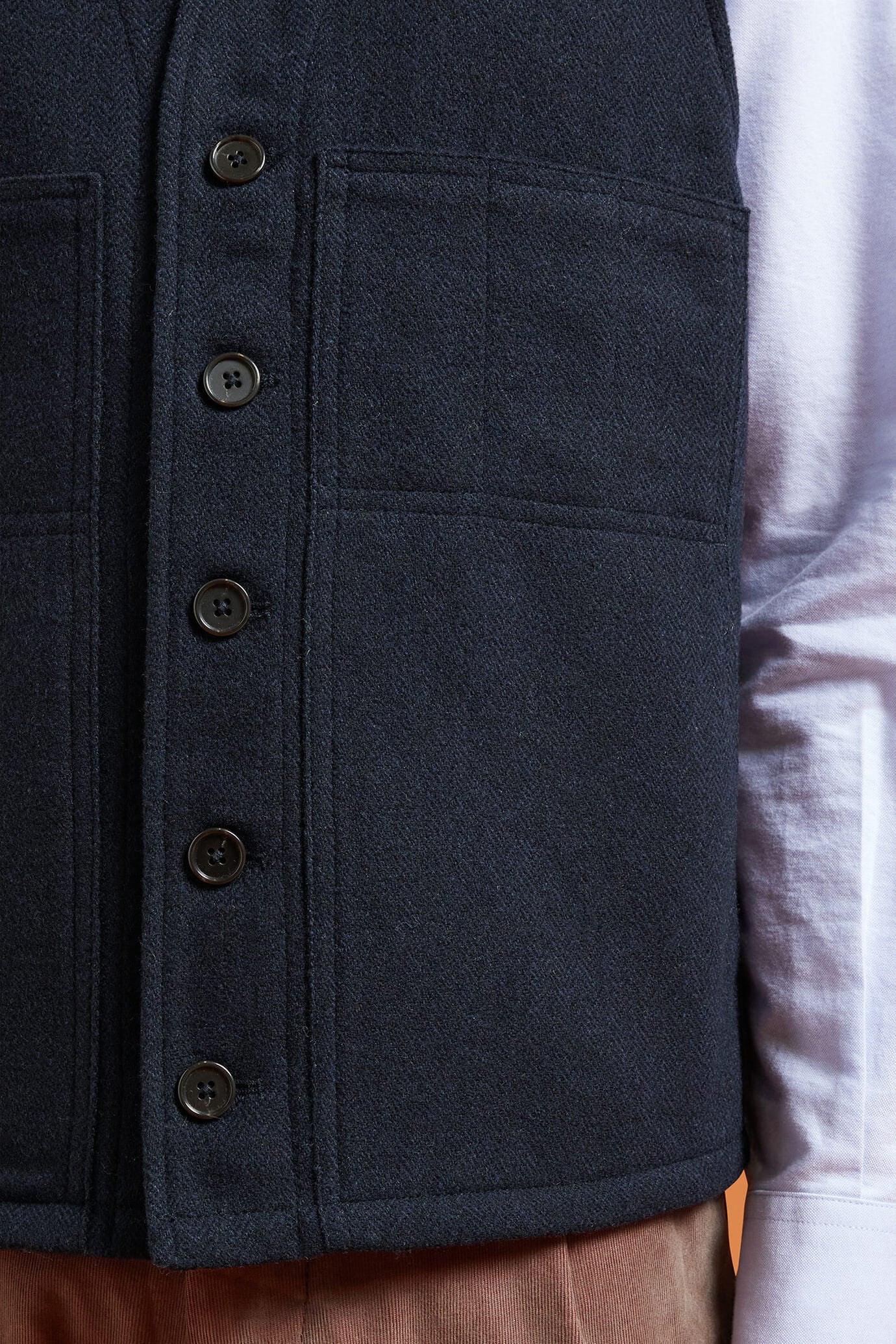 Men's single-breasted waistcoat