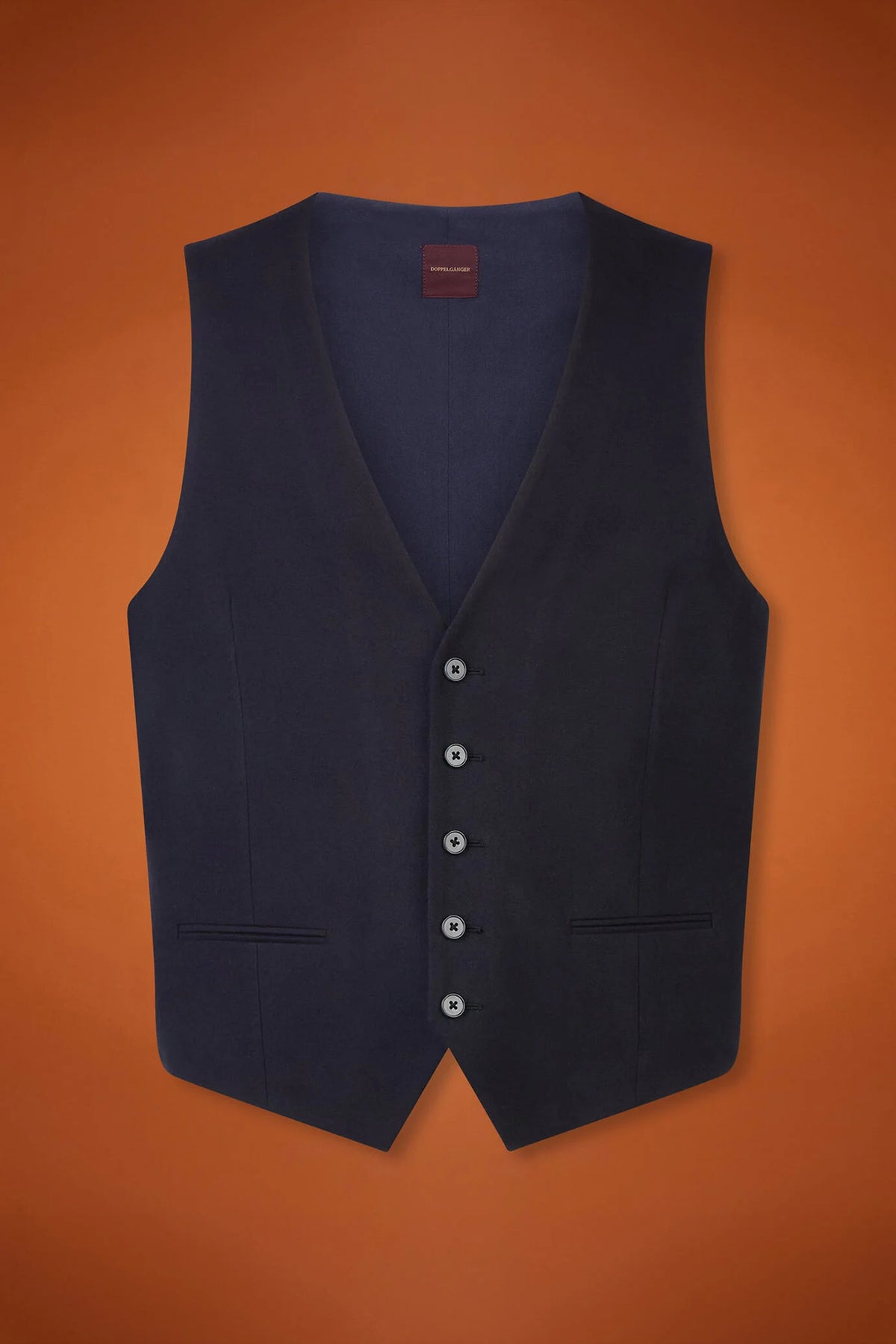 Men's regular fit classic waistcoat in grisaille fabric