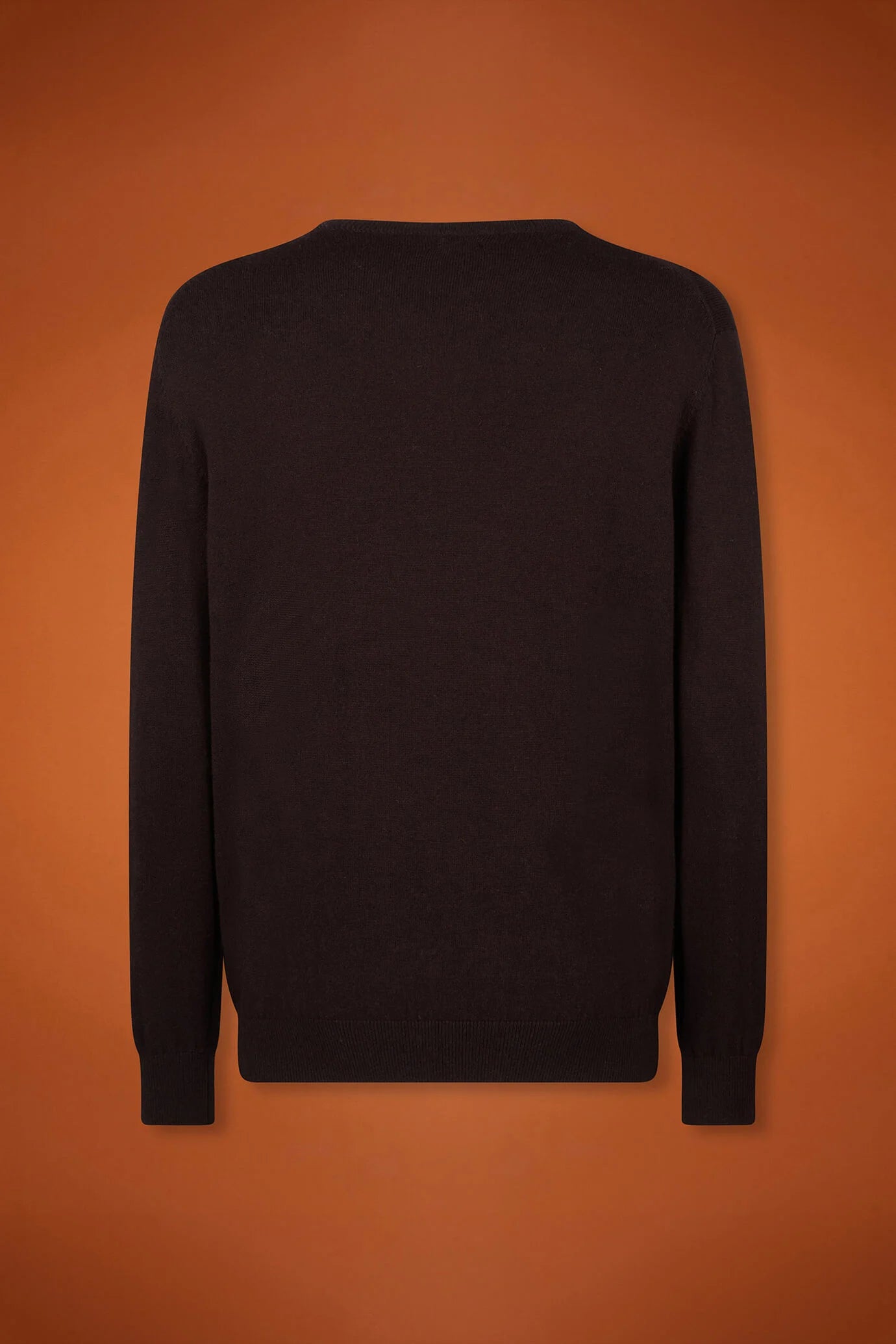 Men's regular fit crew neck jumper in wool and cotton