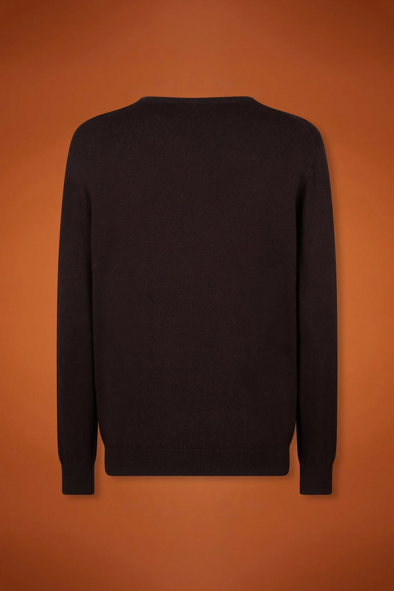 Men's regular fit crew neck jumper in wool and cotton