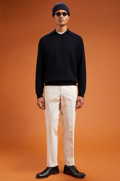 Men's ribbed knit jumper
