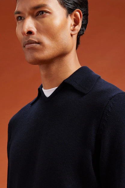 Men's ribbed knit jumper