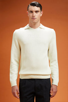Men's ribbed knit jumper