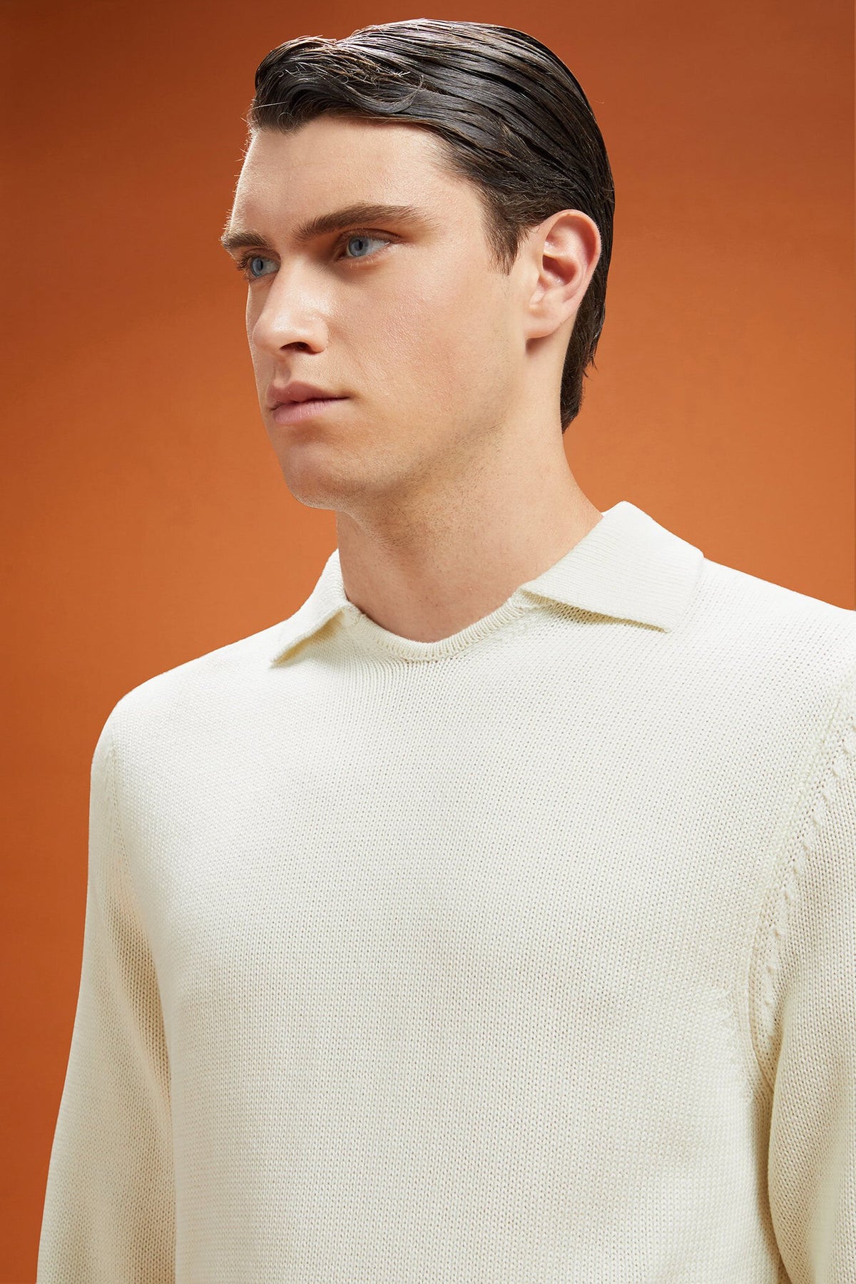 Men's ribbed knit jumper