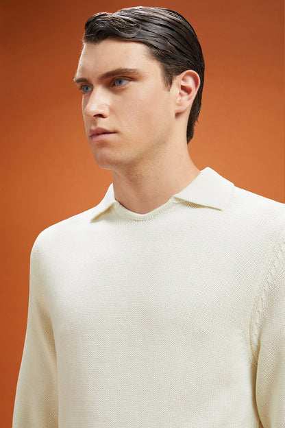 Men's ribbed knit jumper