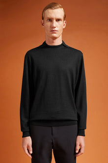 Men's regular fit hoodie in a wool blend