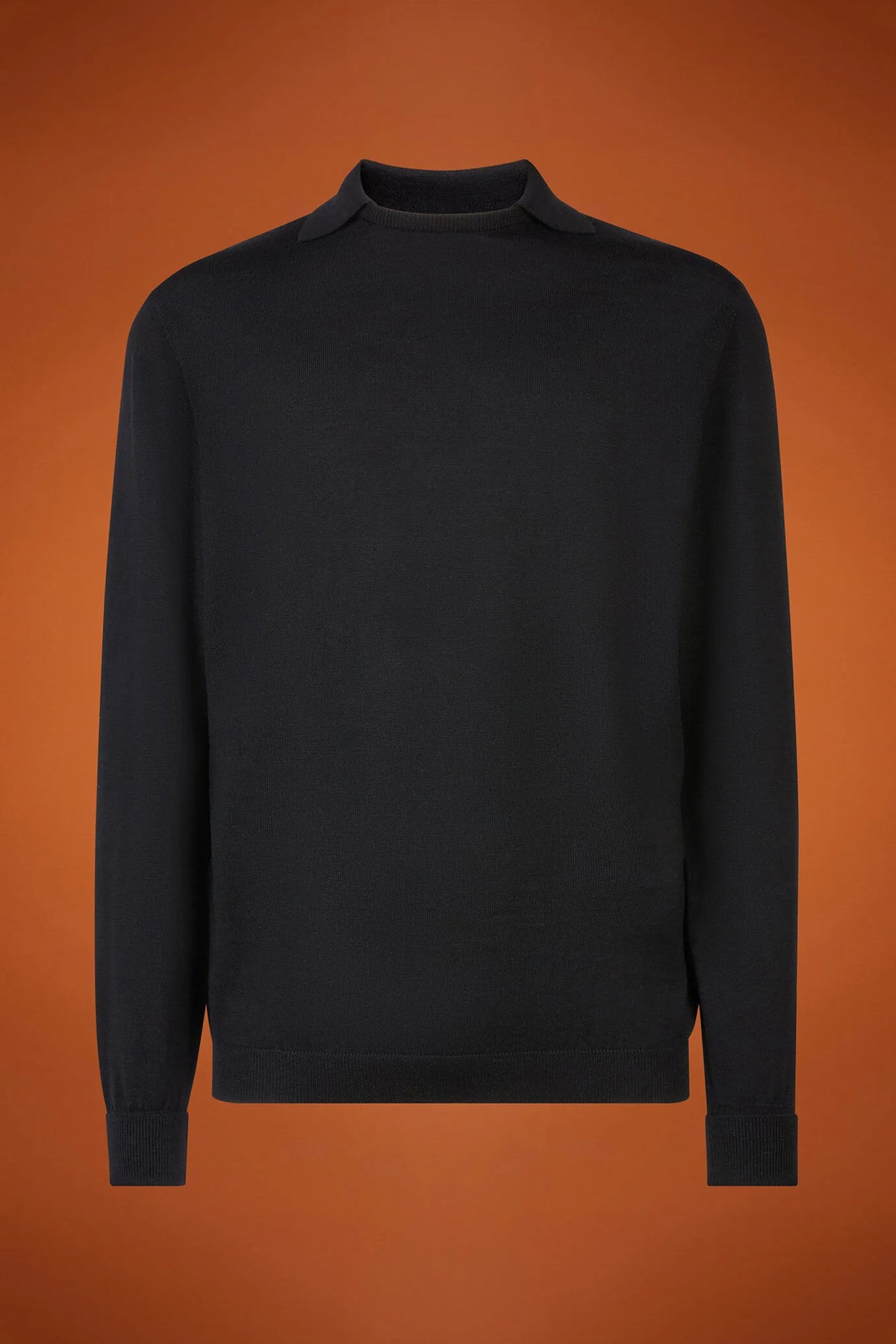 Men's regular fit hoodie in a wool blend