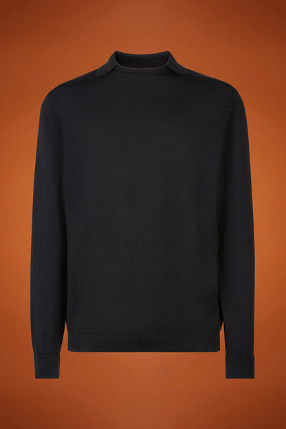 Men's regular fit hoodie in a wool blend