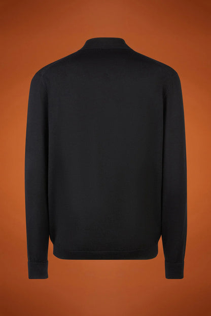 Men's regular fit hoodie in a wool blend