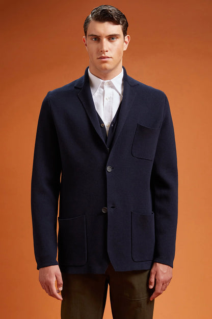 Men's single-breasted cardigan