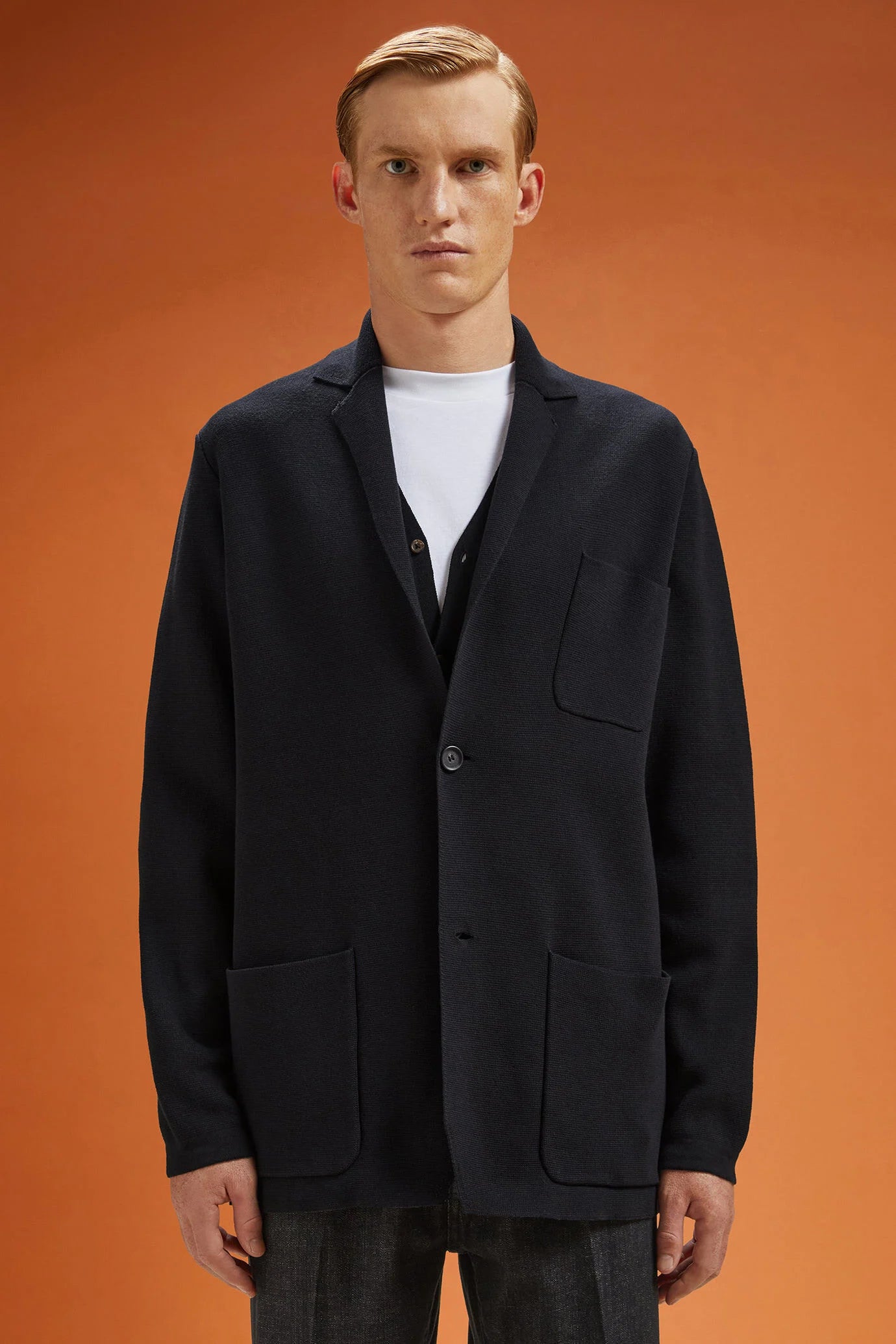 Men's single-breasted cardigan