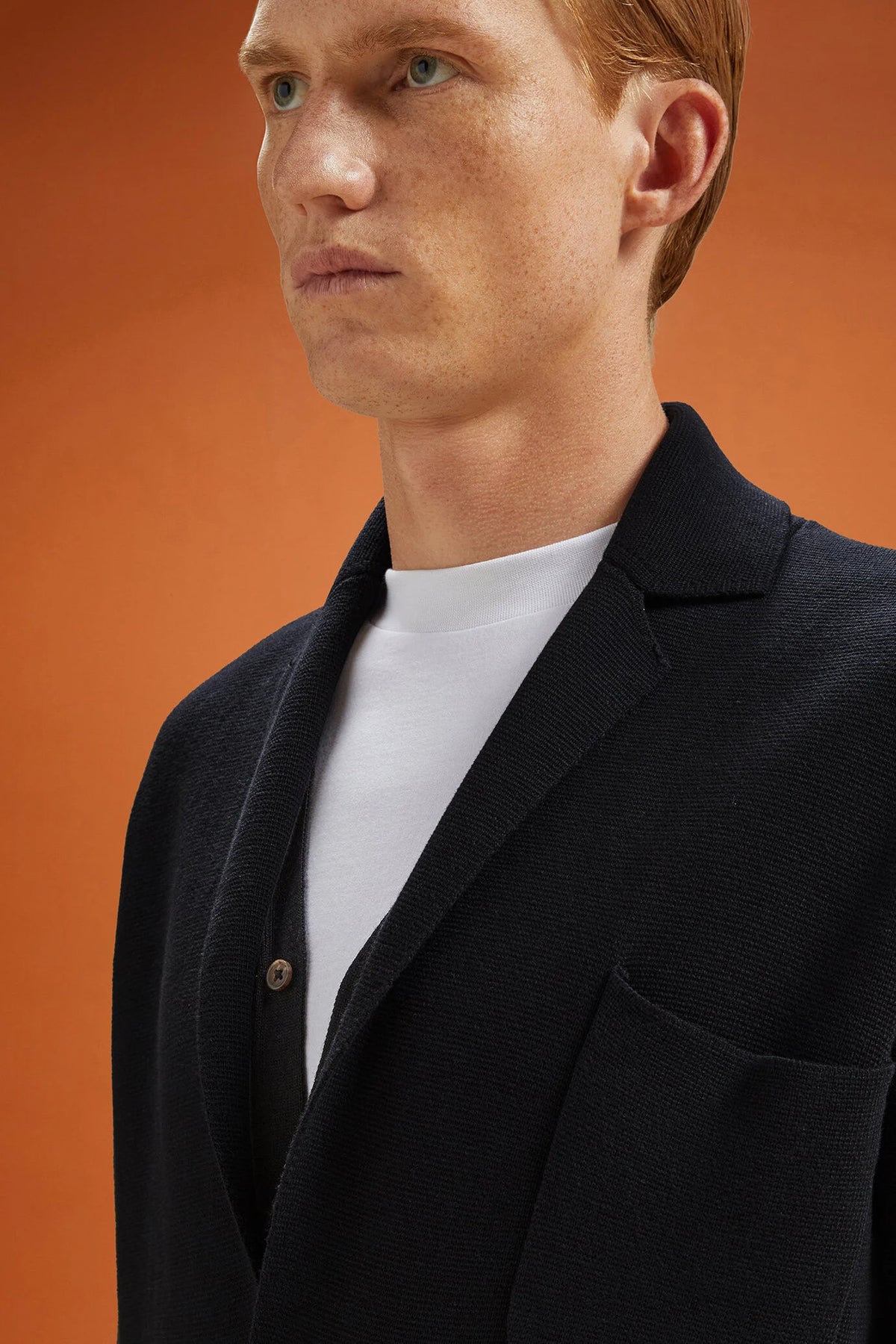 Men's single-breasted cardigan