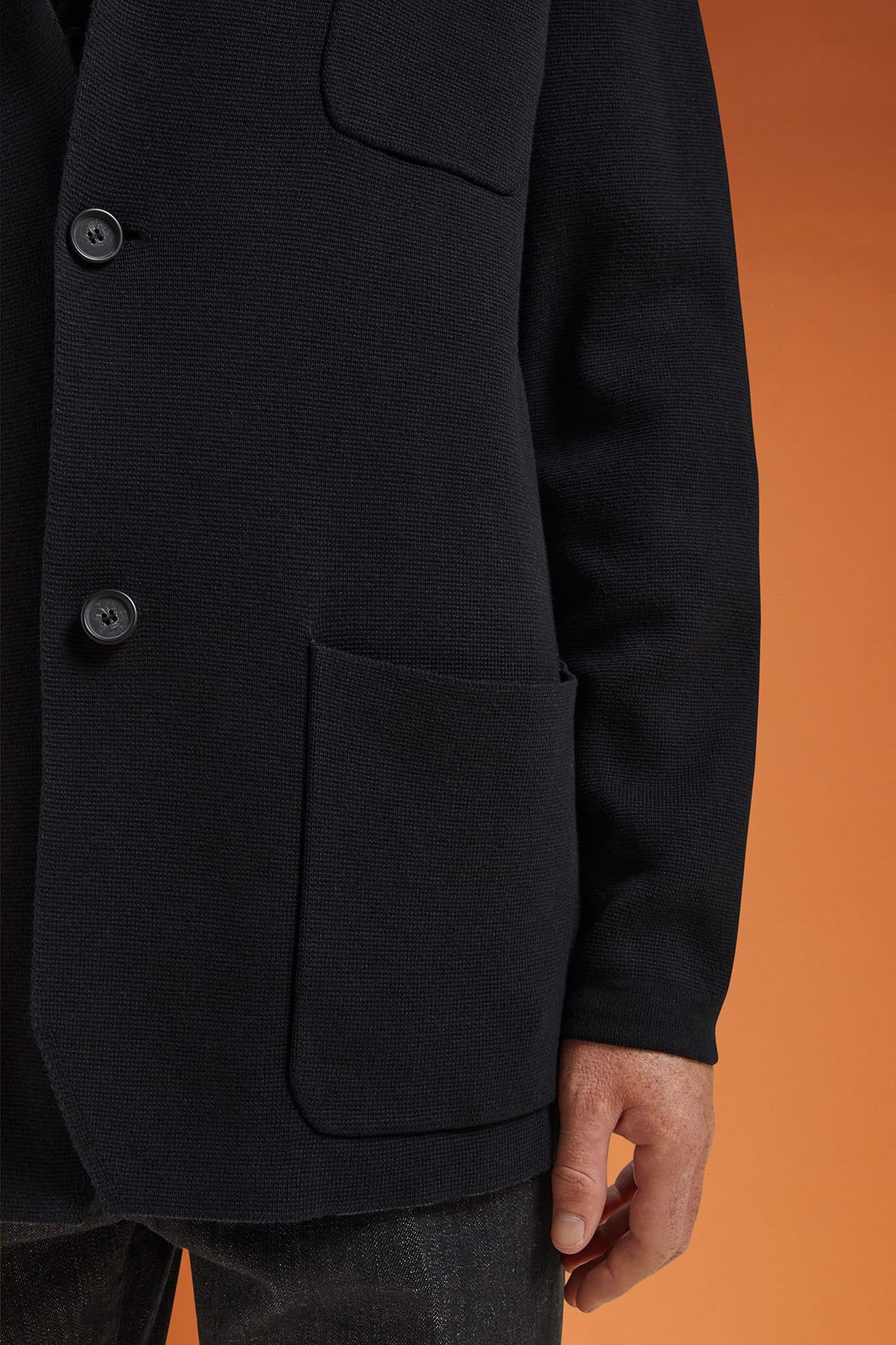 Men's single-breasted cardigan