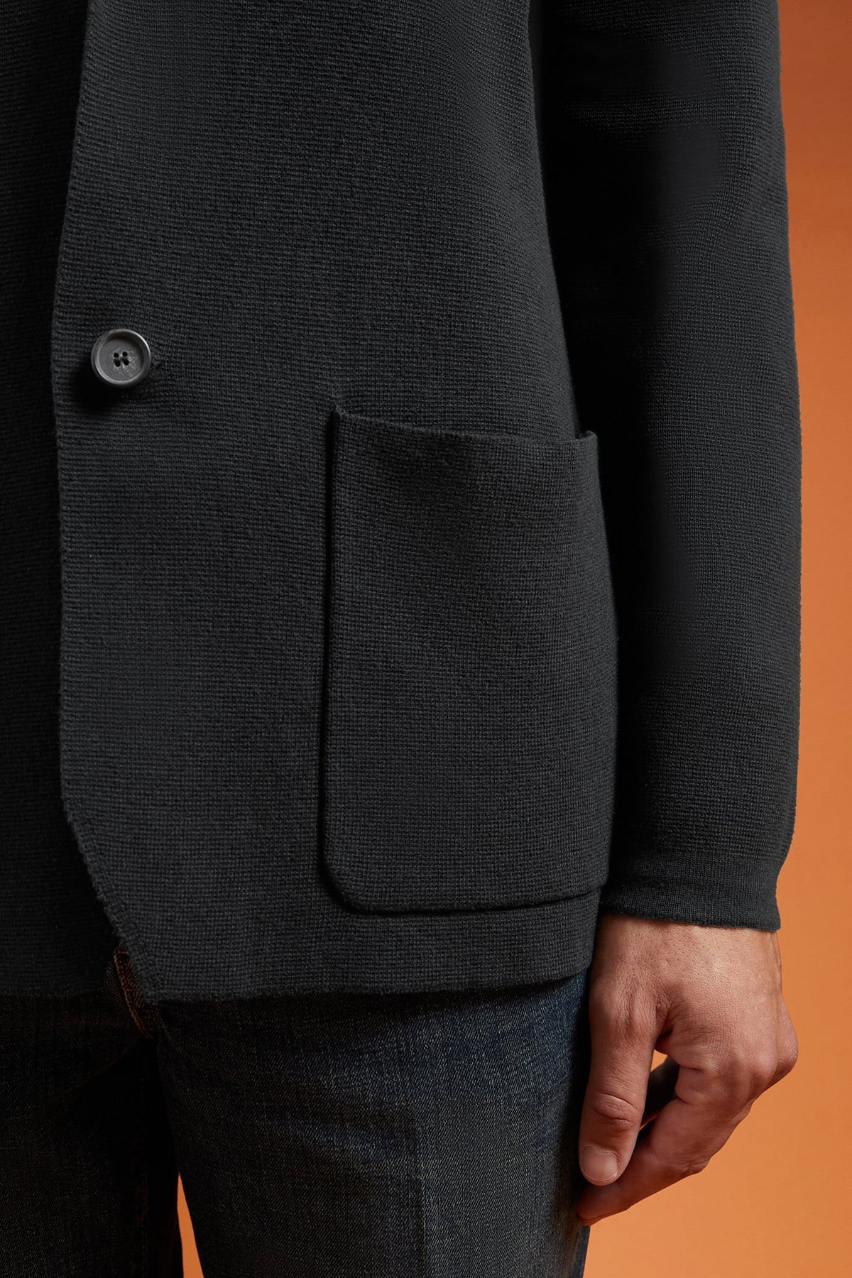Men's single-breasted cardigan