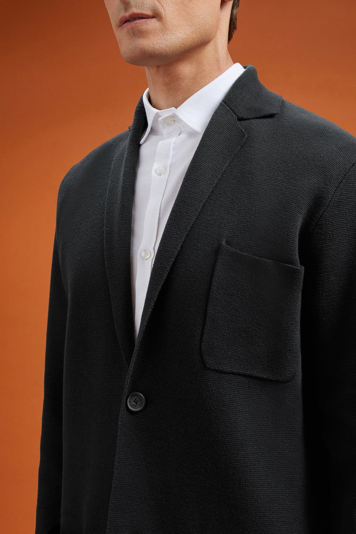 Men's single-breasted cardigan
