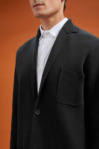 Men's single-breasted cardigan