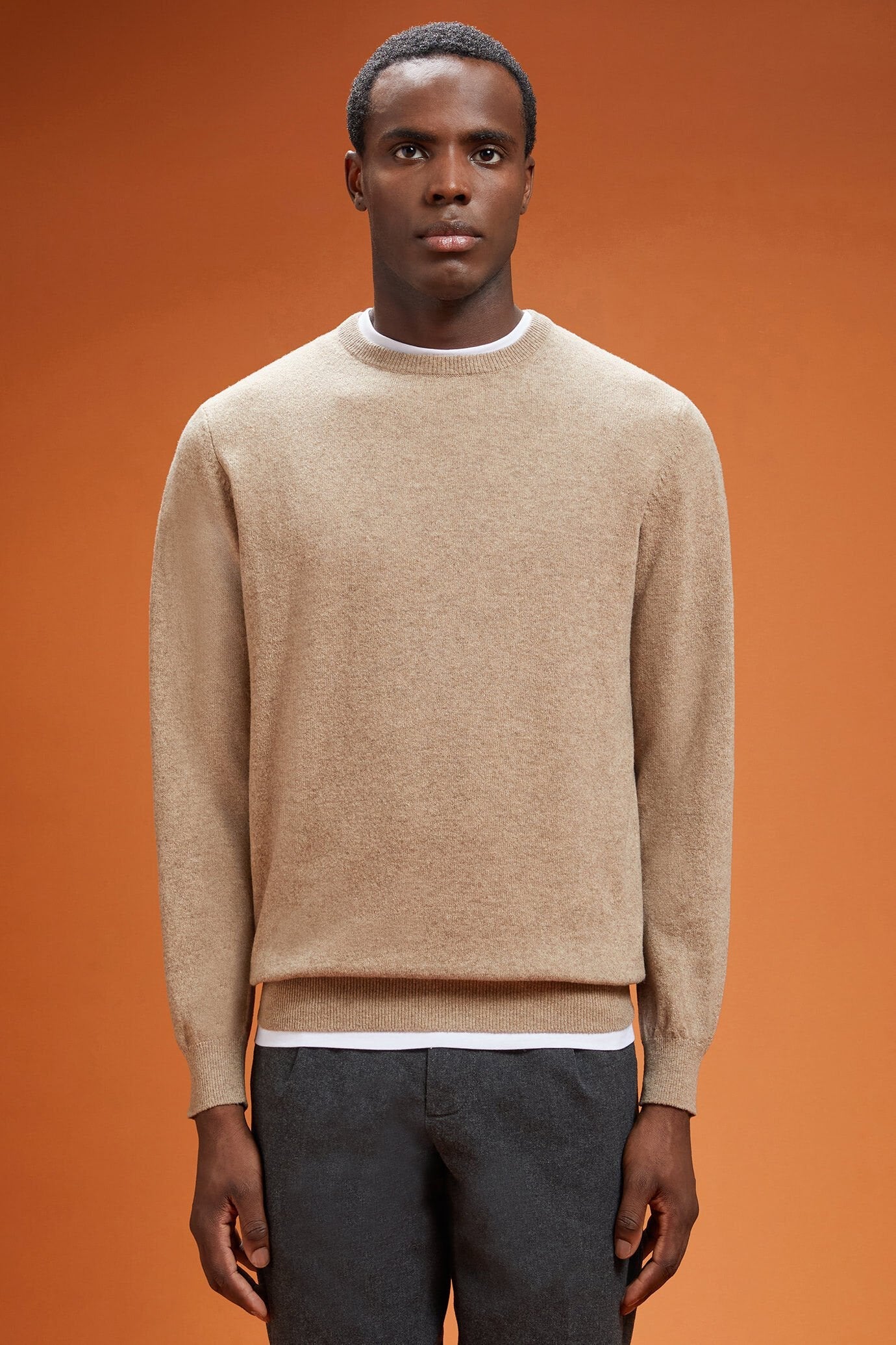 Men's regular fit lambswool jumper