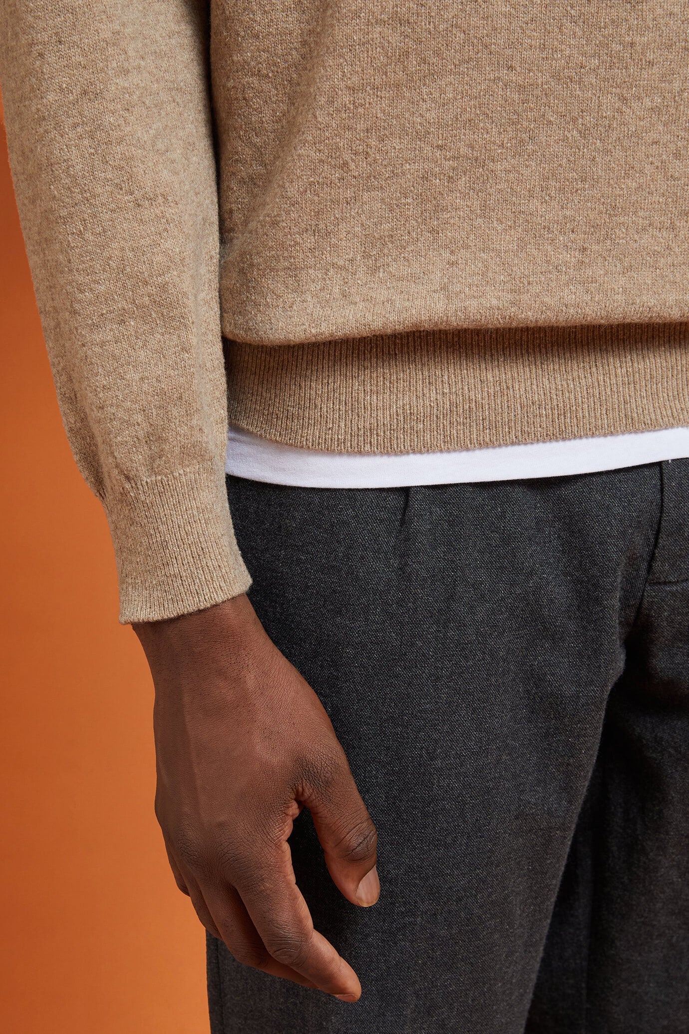 Men's regular fit lambswool jumper